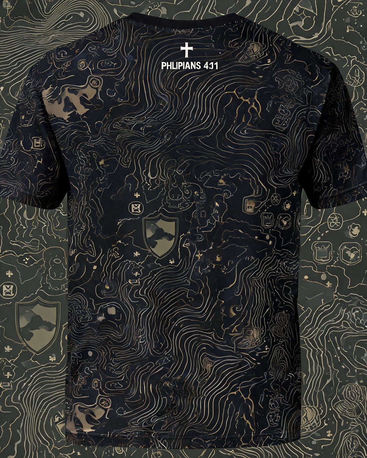 Christian Shirt Brown - My Oath Was Temporary His Covenant Is Eternal Short Sleeve AOP Tee