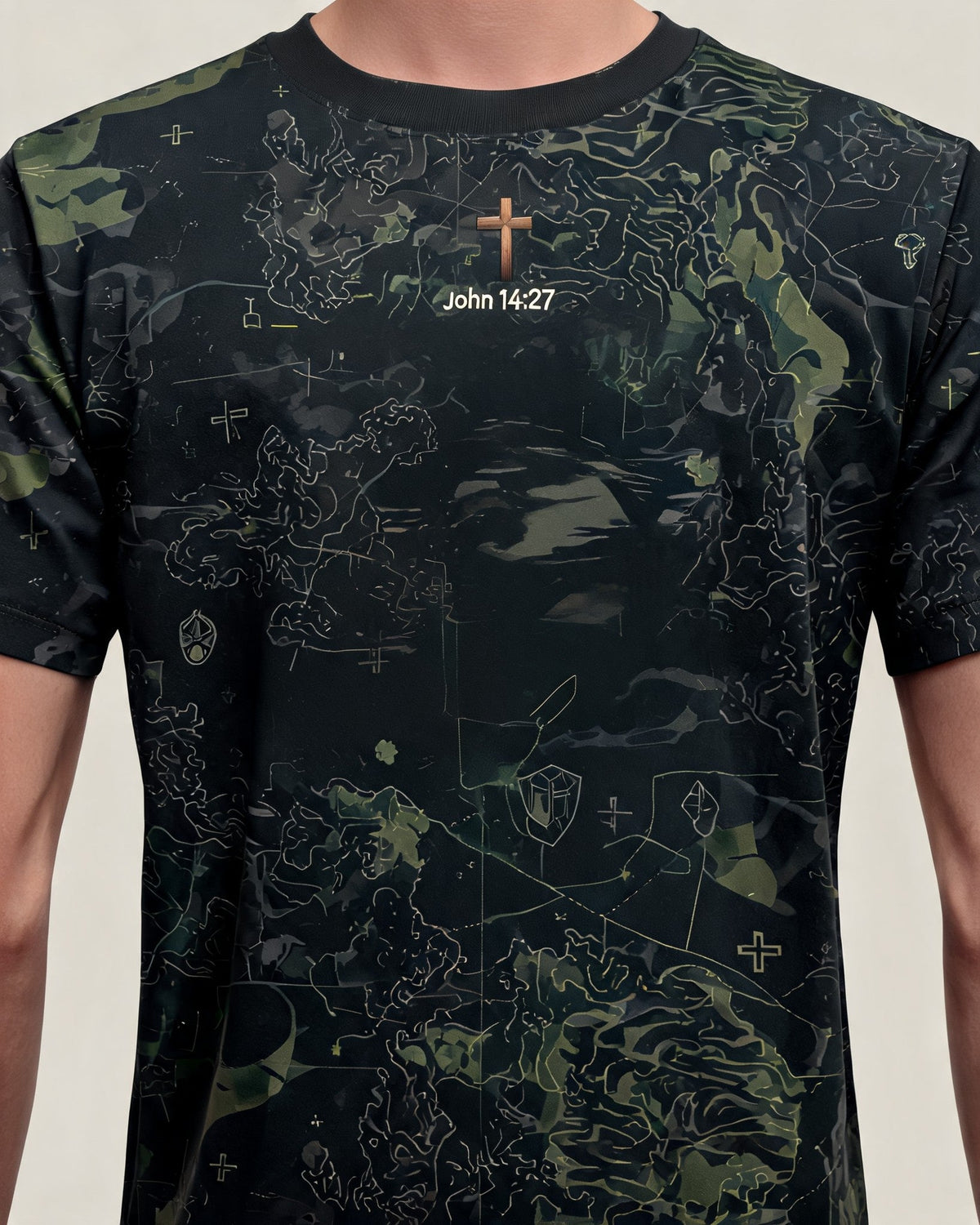 Christian Veteran Shirt - Peace After The Battle Short Sleeve AOP Tee