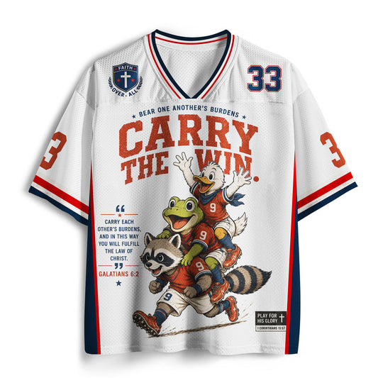 Carry The Win Christian Mesh Jersey