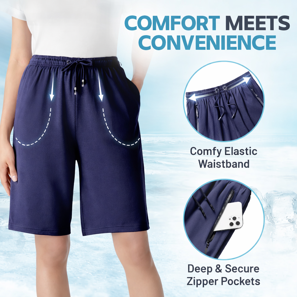 Unisex Ice Silk Stretch Quick-Dry Shorts