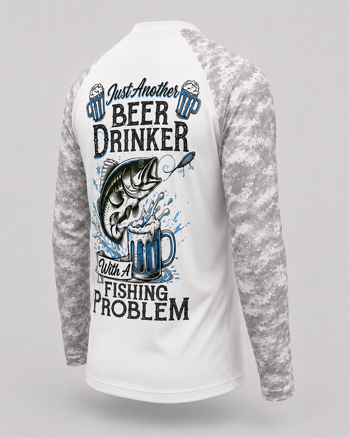Personalized Beer Drinker Fishing Shirt