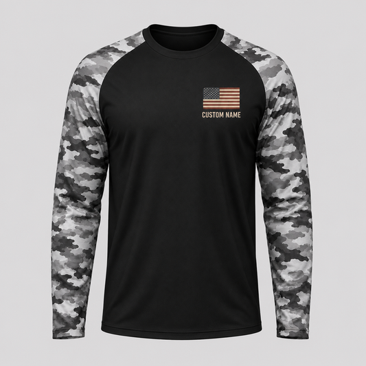 Custom Simple Man Dog & Fishing Long Sleeve Shirt