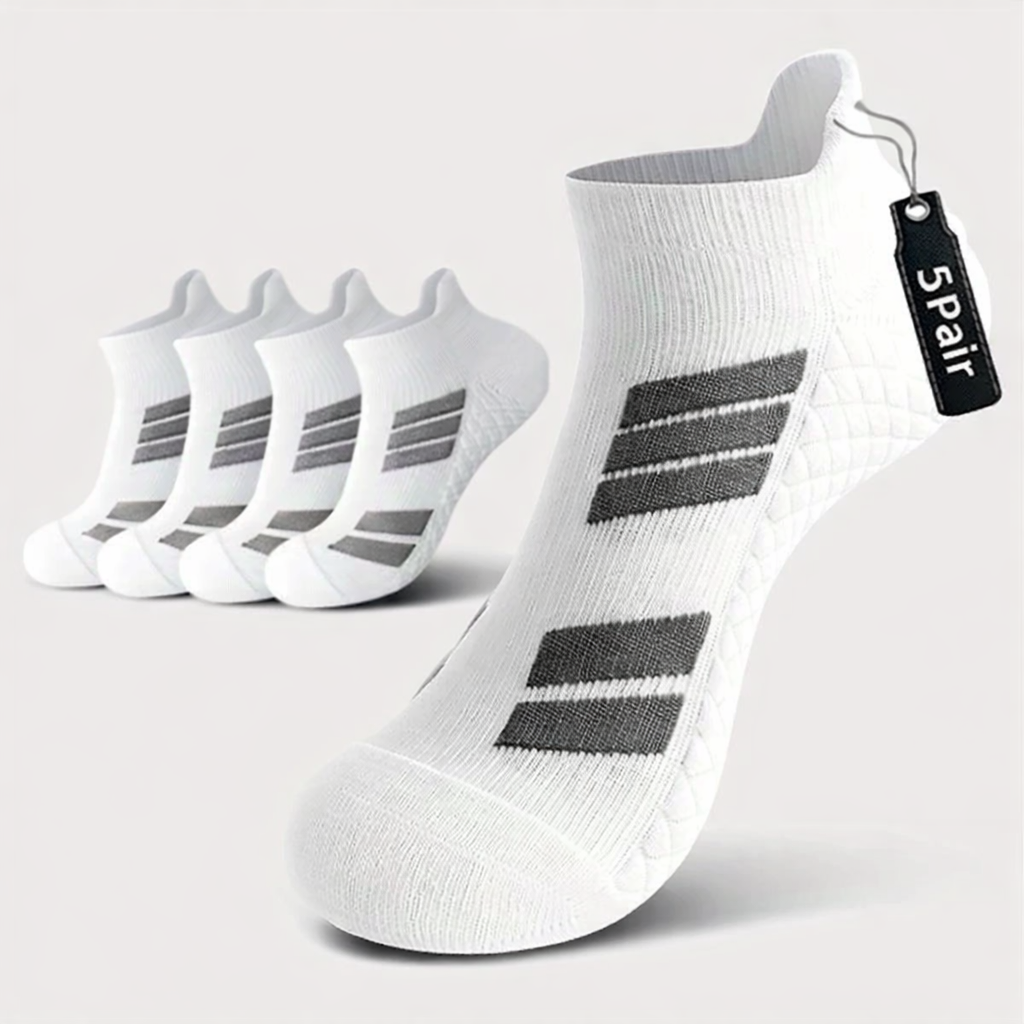 Stay-Put No-Show Sports Socks – （5-10Pairs）