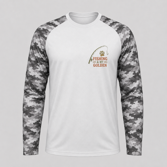 I Love Fishing With My Golden Retriever Shirt – Long Sleeve Sun Shirt