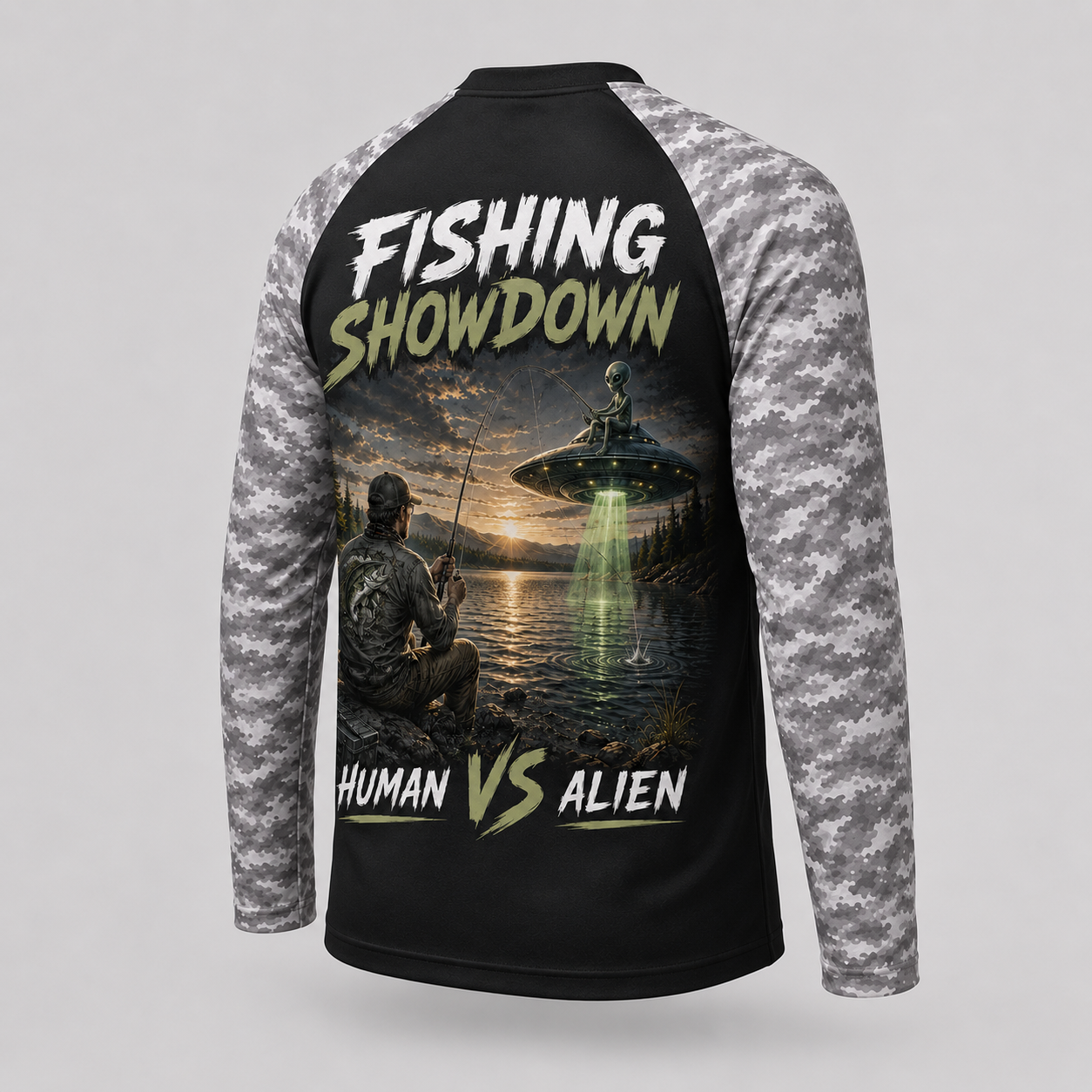 Human vs Alien Fishing Showdown