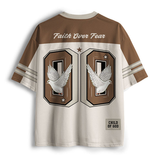 Child Of God Christian Brown Mesh Jersey