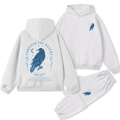 Consider The Ravens Christian Premium Fleece Hoodie Set