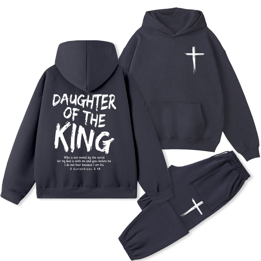 Daughter Of The King Christian Premium Fleece Hoodie Set