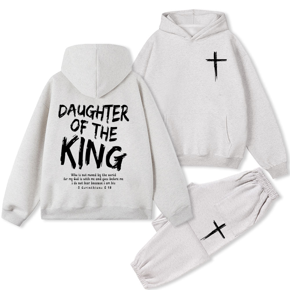 Daughter Of The King Christian Premium Fleece Hoodie Set