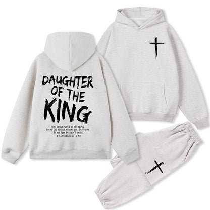Daughter Of The King Christian Premium Fleece Hoodie Set
