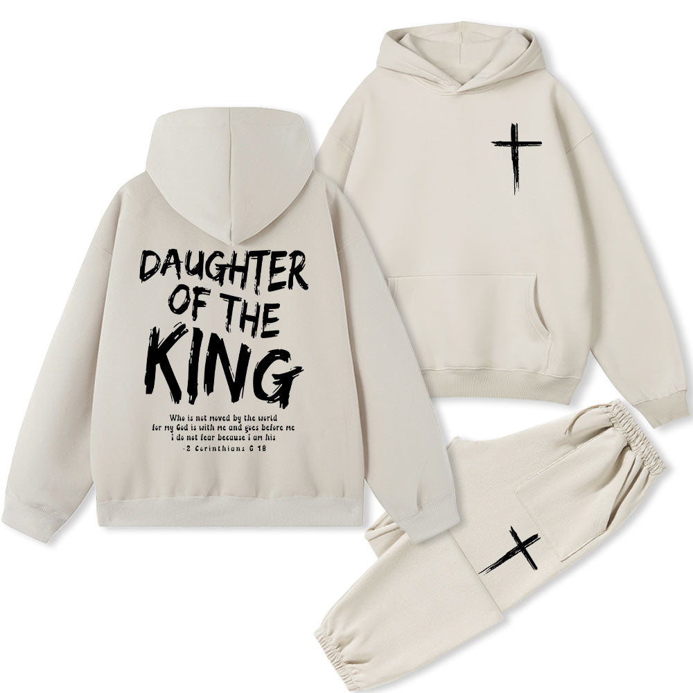 Daughter Of The King Christian Premium Fleece Hoodie Set