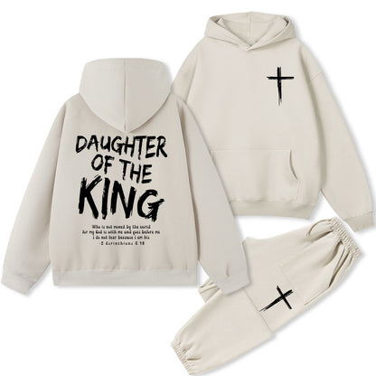 Daughter Of The King Christian Premium Fleece Hoodie Set