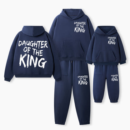 Daughter Of The King Christian Premium Matching Fleece Hoodie Set
