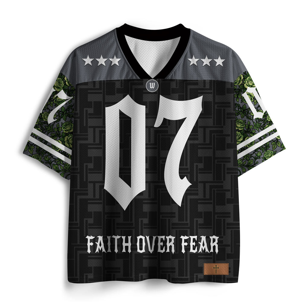 Faith Over Fear Christian Mesh Jersey