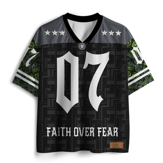 Faith Over Fear Christian Mesh Jersey