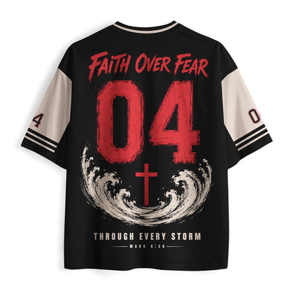 Faith Over Fear Christian Mesh Jersey