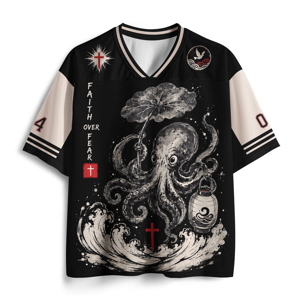 Faith Over Fear Christian Mesh Jersey