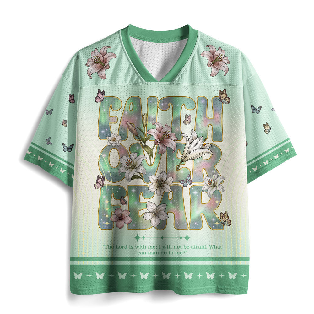 Faith Over Fear Christian Mesh Jersey