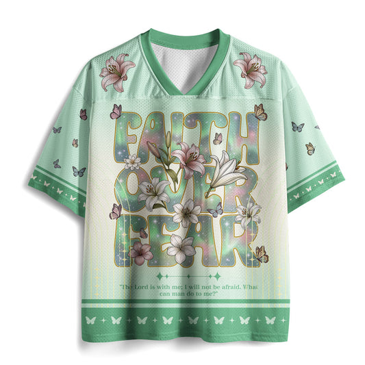 Faith Over Fear Christian Mesh Jersey