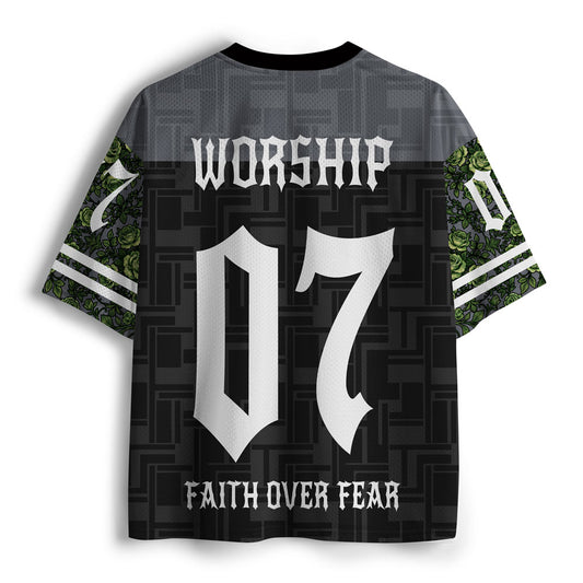 Faith Over Fear Christian Mesh Jersey