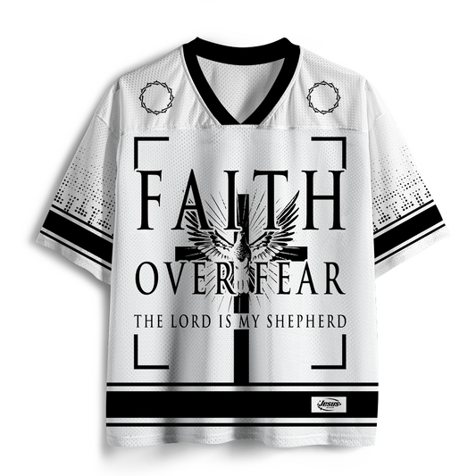 Faith Over Fear Christian Mesh Jersey