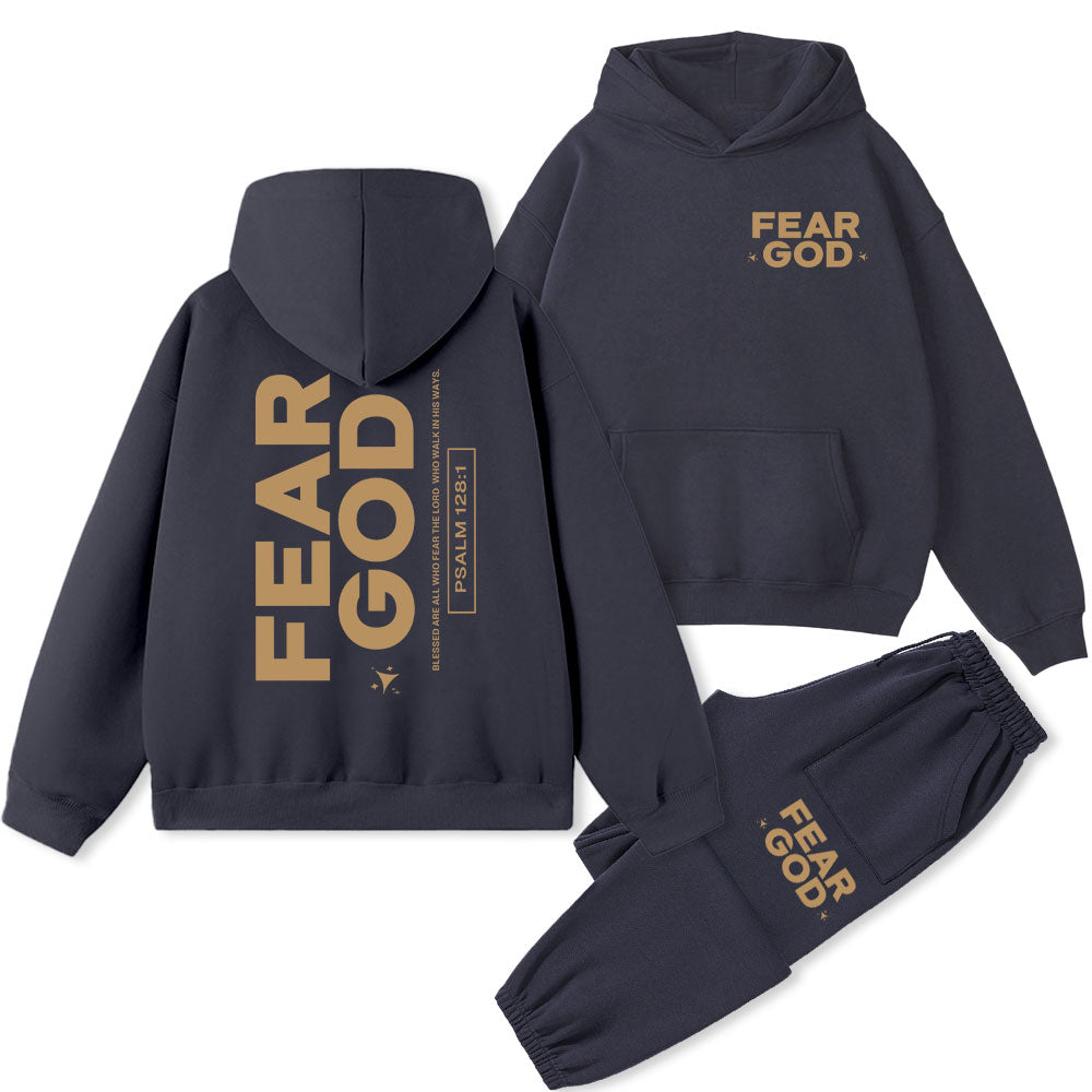 Fear God Christian Fleece Hoodie Set