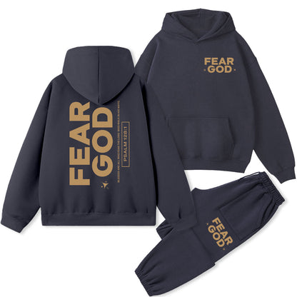 Fear God Christian Fleece Hoodie Set