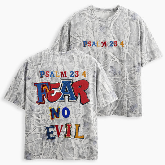 Fear No Evil Christian Camo T-Shirt