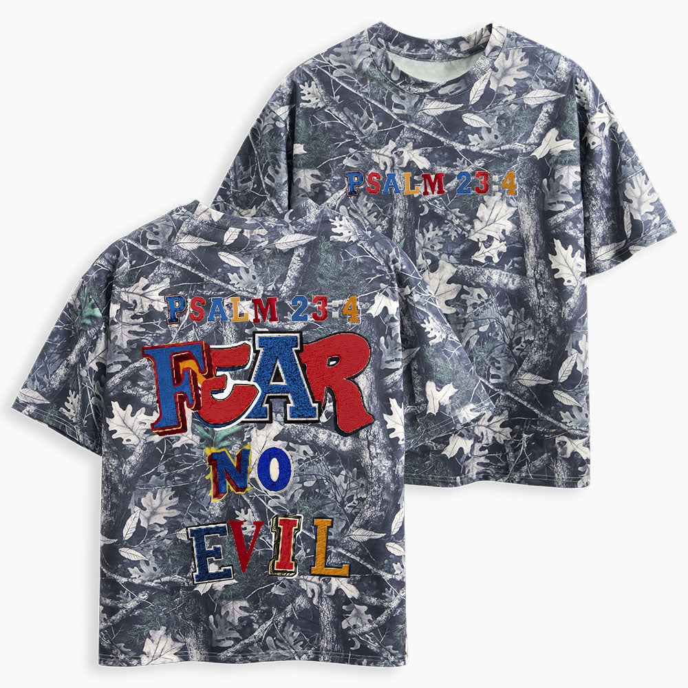 Fear No Evil Christian Camo T-Shirt