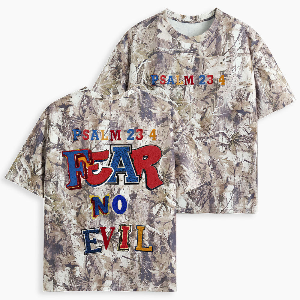 Fear No Evil Christian Camo T-Shirt