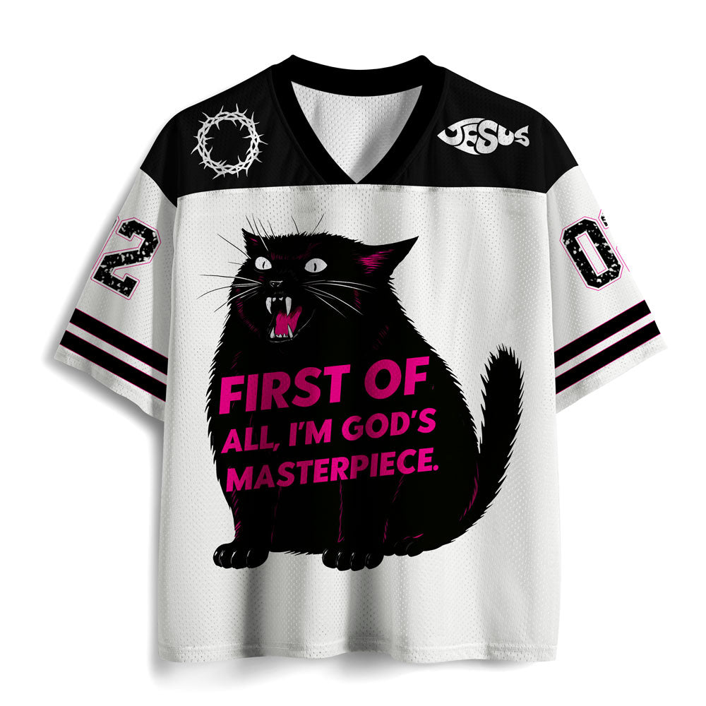 First Of All I'm God Masterpieces Christian Mesh Jersey