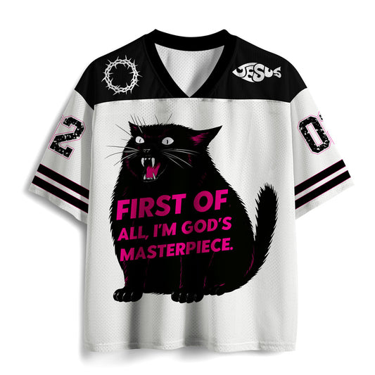 First Of All I'm God Masterpieces Christian Mesh Jersey