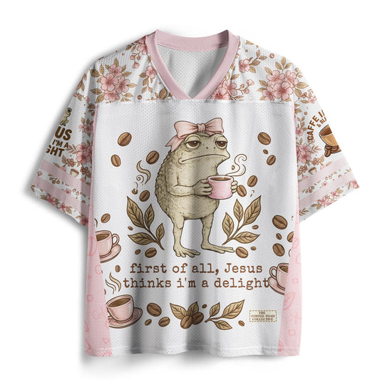 First  Of All Jesus Thinks I'm A Delight Christian Mesh Jersey