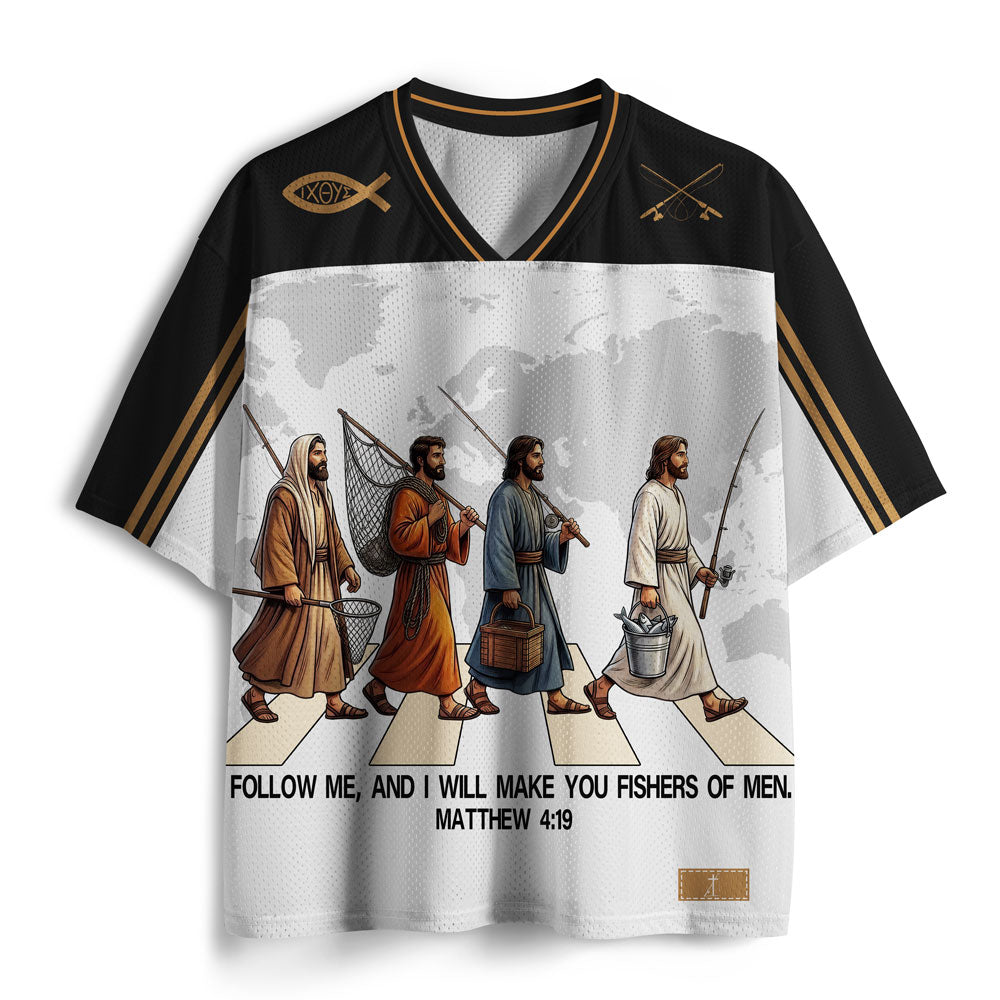 Follow Me And I Will Make You Fishers Of Man Christian Mesh Jersey