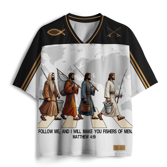 Follow Me And I Will Make You Fishers Of Man Christian Mesh Jersey