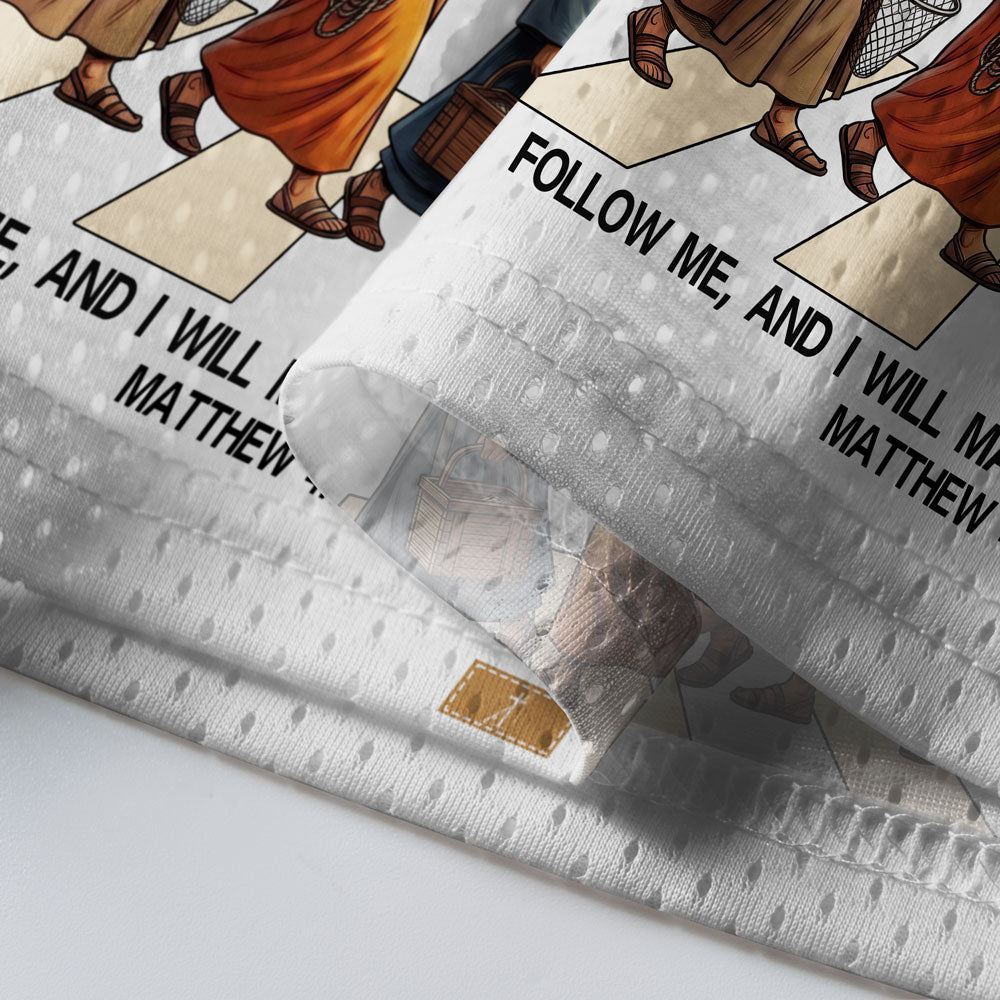 Follow Me And I Will Make You Fishers Of Man Christian Mesh Jersey