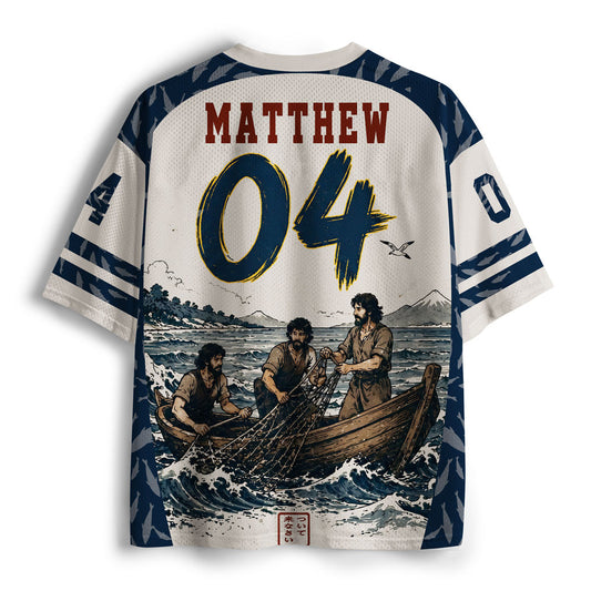 Follow Me And I Will Make You Fishers Of Man Christian Mesh Jersey