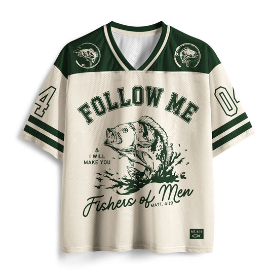 Follow Me Fisher Of Man Christian Mesh Jersey