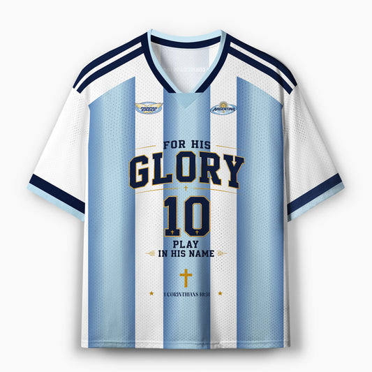 For His Glory Christian Mesh Jersey
