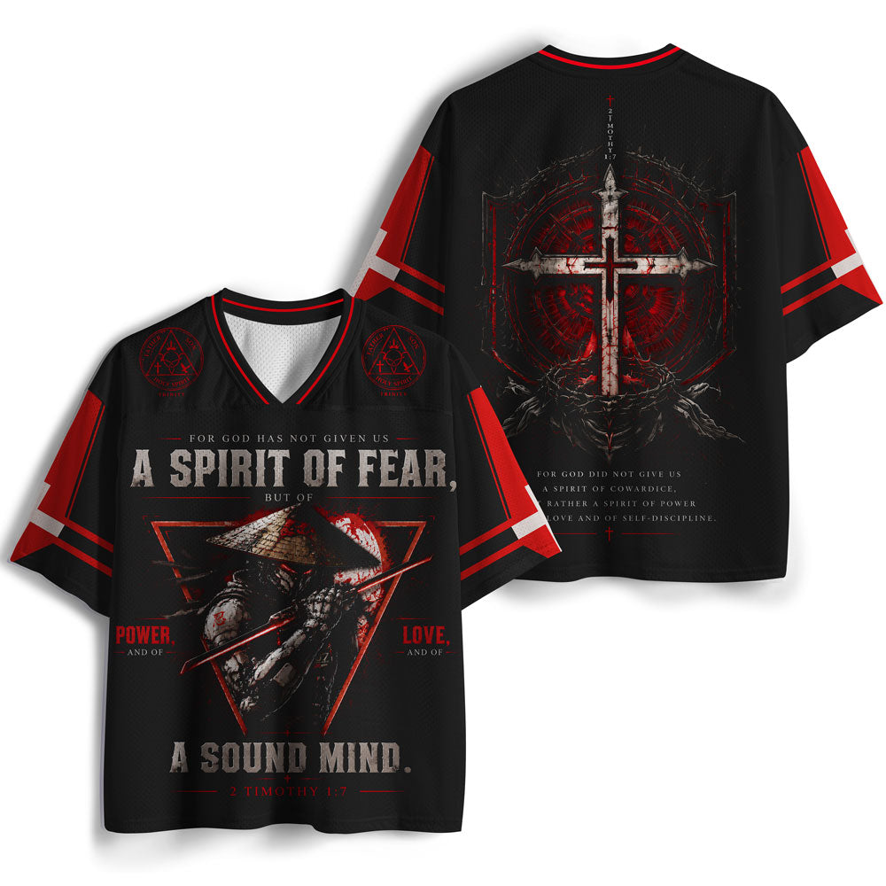 Free From Fear Walk In Lord's Spirit Christian Mesh Jersey