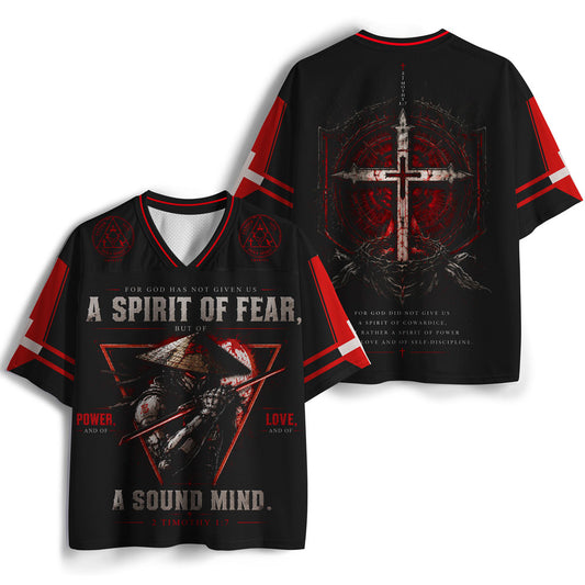Free From Fear Walk In Lord's Spirit Christian Mesh Jersey