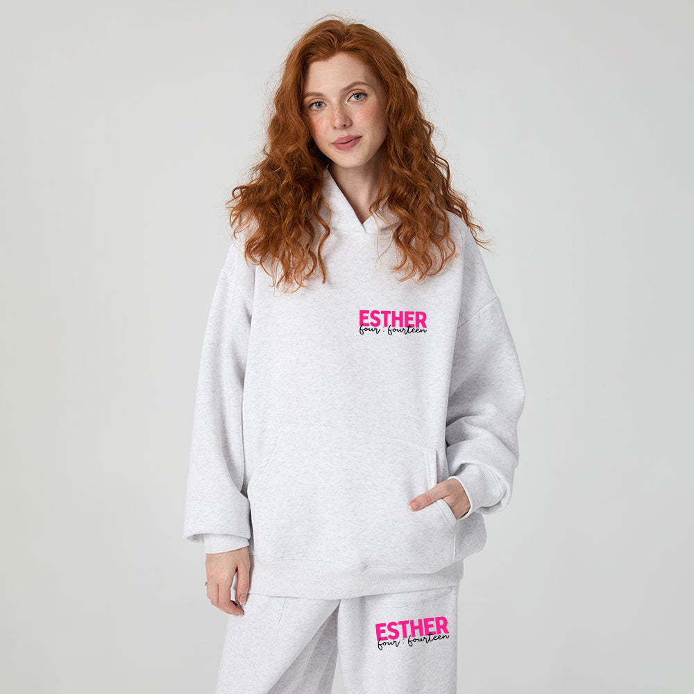 Go Ahead Girl Be Too Much Christian Premium Fleece Hoodie Set