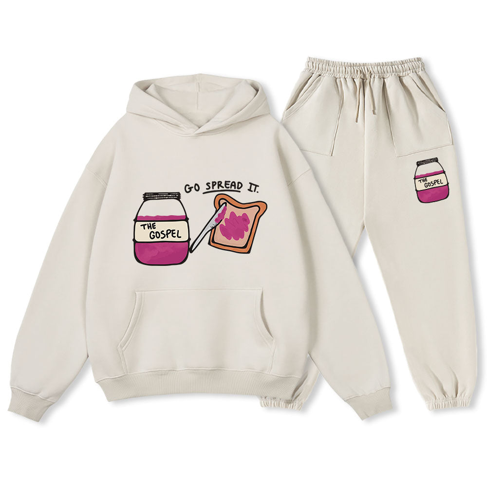 Go Spread It Christian Premium Fleece Hoodie Set