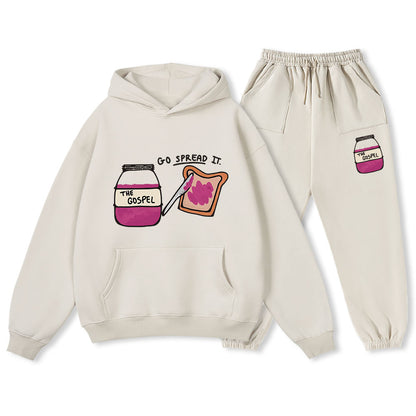 Go Spread It Christian Premium Fleece Hoodie Set