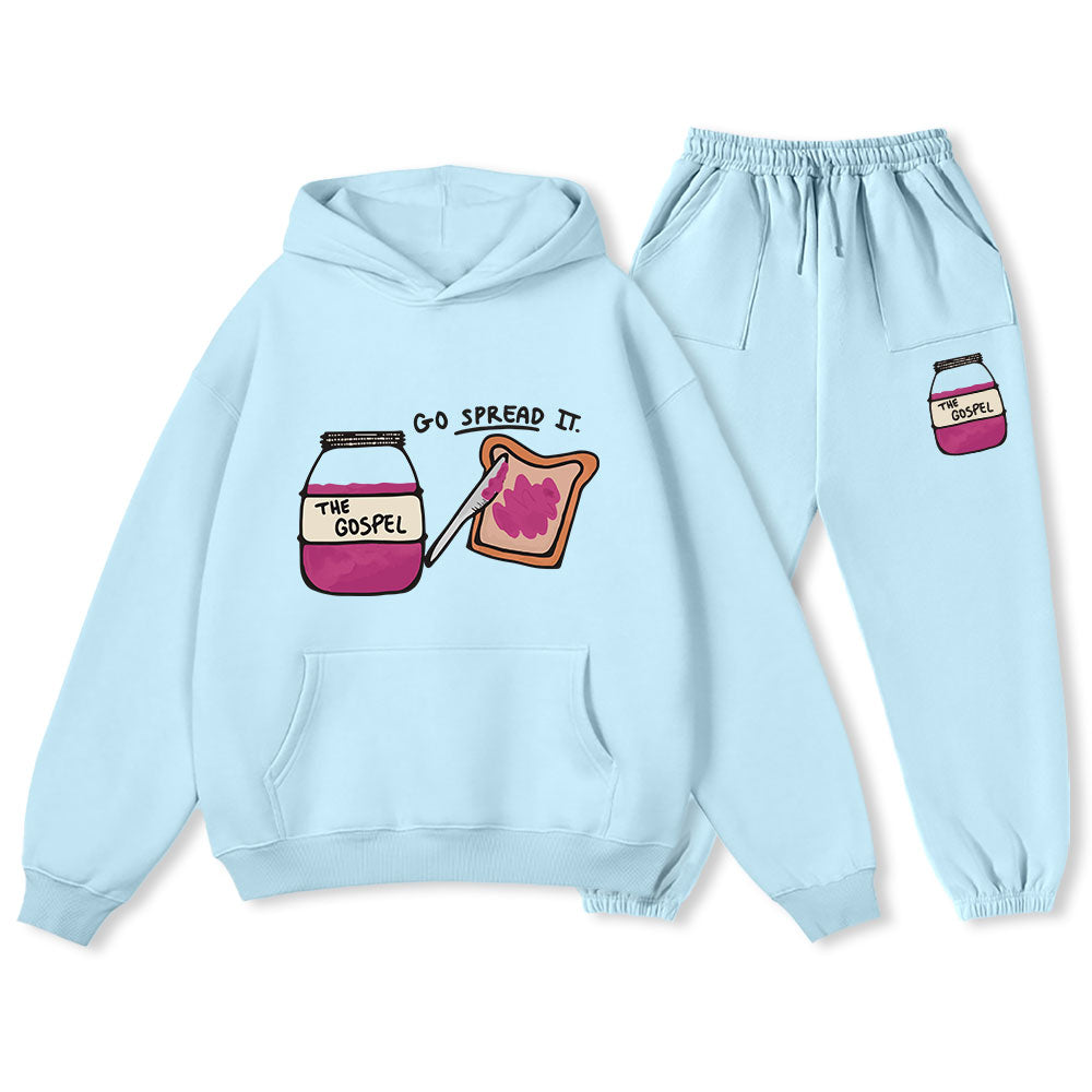 Go Spread It Christian Premium Fleece Hoodie Set