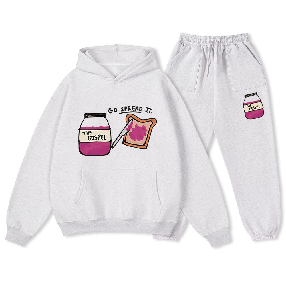 Go Spread It Christian Premium Fleece Hoodie Set