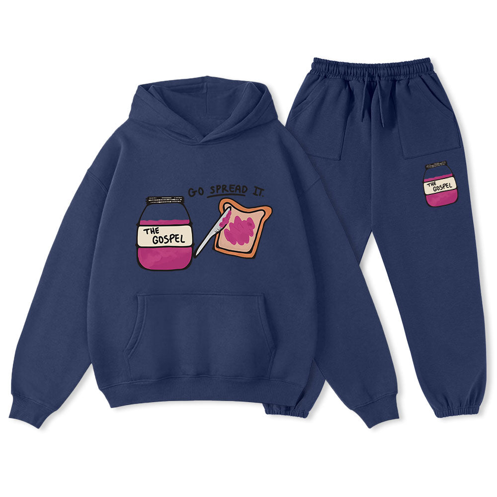 Go Spread It Christian Premium Fleece Hoodie Set