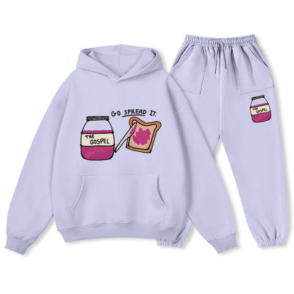 Go Spread It Christian Premium Fleece Hoodie Set