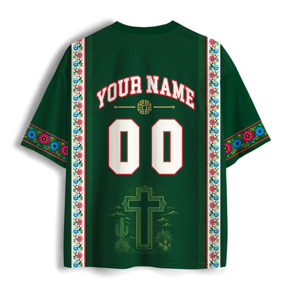 Personalized God Bless You Christian Mesh Jersey