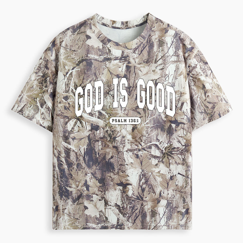 God Is Good Christian Camo T-Shirt